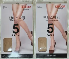 ドロル クール ベージュ パンスト 5足 2セット