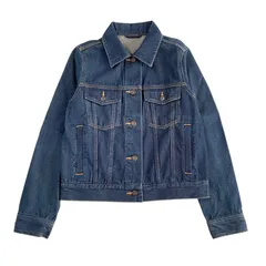 【GU】デニムジャケット｜レディースMサイズ｜ブルー｜綿100％｜Gジャン｜シンプル｜古着
