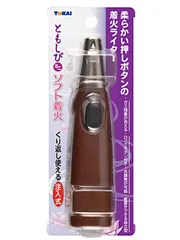 東海 ライター ともしび ミニ ブラウン ソフト着火 仏事 自立型 くりかえし使える 注入式 3×13×2.8cm