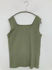 タンクトップ L グリーン