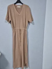 MONOLOGUE レーヨンシャーリングニットONE PIECE 66