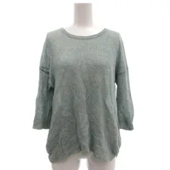 ビーミングバイビームス B:MING LIFE STORE by BEAMS ニット セーター プルオーバー 麻 リネン 七分袖 水色 ライトブルー /NU ■ECF003