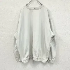 古着 used　00s　NIKE　ナイキ　スウェット/トレーナー　スウッシュ　ヴィンテージ　白　ホワイト　XXLサイズ