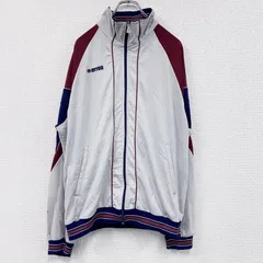 古着 used　00s　errea　トラックジャケット/ジャージ　刺繍ロゴ　ヴィンテージ　灰色　ライトグレー　レッド　Lサイズ