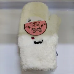 【TAKA84-34】△ TUTU ANNA チュチュ アンナ ｢モール ミトン手袋 手の甲にアニマル刺繍 ｣ レディース 02:オフ白のサムネイル