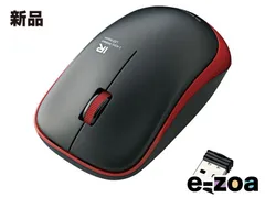 ELECOM  エレコム マウス ワイヤレス  レシーバー付属  Mサイズ 3ボタン レッド M-IR07DRRD (2415289)