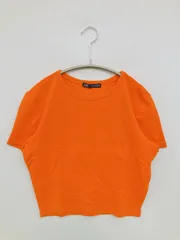 ZARA ザラ Tシャツ/カットソー M オレンジ