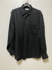 UNIQLO プレミアムリネンシャツ XL ブラック 黒 麻100% 長袖