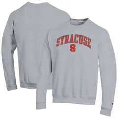 チャンピオン メンズ トップス Tシャツ スウェット ロゴ MensChampion Heather Gray Syracuse Orange Arch Over Logo Pullover Sweatshirt Syr Grey グレー