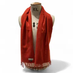 HERMES (エルメス) カシミヤ マフラー/ストール  レッド FREEのサムネイル