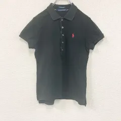 古着 used　RALPH LAUREN　ラルフローレン　THE SKINNY POLO　半袖ポロシャツ　黒　ブラック　Mサイズ
