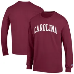 チャンピオン メンズ トップス Tシャツ Mens Champion Garnet South Carolina Gamecocks Basic Arch Long Sleeve TShirt Scred レッド