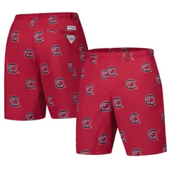 コロンビア メンズ ボトムス ハーフパンツ・ショーツ ショートパンツ Mens Columbia Garnet South Carolina Gamecocks PFG Backcast III OmniShade Shortscred レッド