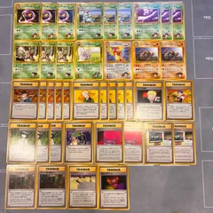 B231 ポケモンカード　旧裏　ジム拡張パック　ノーマルレアのみ　まとめ売り　40枚
