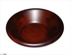 【新品】天然木サラダボウル こげ茶 18cm 32023