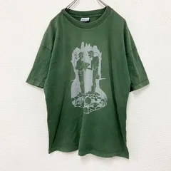 古着 used　90s　SCREEN STARS　半袖プリントTシャツ　シングルステッチ　ヴィンテージ　緑　グリーン　XLサイズ
