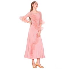 創業12年の老舗ショップ】社交ダンス/パーティー デモ ピンク 新品未