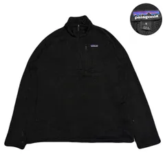 Patagonia パタゴニア BetterSweater ベターセーター FleeceJacket フリースジャケット Half-zip ハーフジップ EmbroideredLogo 刺繍ロゴ Polyester ポリエステル Black ブラック 黒 M
