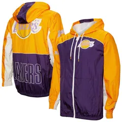 ミッチェルネス メンズ アウター ジャケット・ブルゾン Mens Mitchell Ness Purple Los Angeles Lakers Hardwood Classics Big Shotのサムネイル