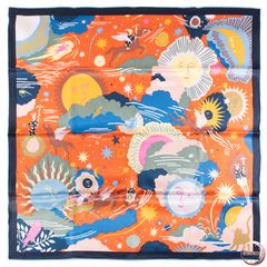 HERMES カレ90 千と一のウサギスカーフShinsuke Kawahara - メルカリ