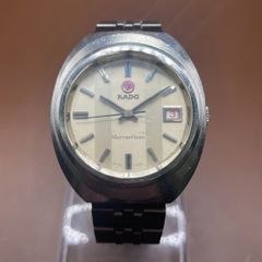 ◎[가동품] 동작 확인이 끝난 RADO 라드 마터호른 MATTERHORN 자동 감아 맨즈 남성 벨트 사외품 캘린더 데이트 일자 표시 기능 첨부 마크 로고 골동품 빈티지 레어 희소 고급 브랜드