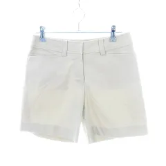 ナチュラルビューティーベーシック NATURAL BEAUTY BASIC ショートパンツ ハーフパンツ ジップフライ ストレッチ 無地 S グレージュ ボトムス /T2のサムネイル