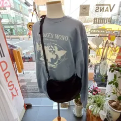 LAFUDGE STORE スリングバック ハーフムーン ショルダーバッグ クロスバック スモール