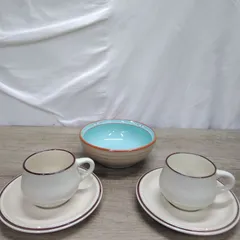 昭和レトロ Noritakeノリタケ ストーンウェア カップ・ソーサー＆深鉢 ３点セット 中古品 U548