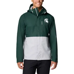 コロンビア メンズ アウター ジャケット・ブルゾン Mens Columbia Green Michigan State Spartans Field Bound OmniTech FullZip Jacket Msu Green グリーン