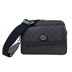 グッチ GUCCI オフィディア スモール クロスボディバッグ ブルー＆ダークブルー GGスプリーム 802170 ネイビー ショルダーバッグ かばん ☆AA★