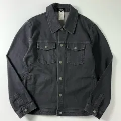 A.P.C. アーペーセー チャコール ウォッシュド デニム トラッカー ジャケット