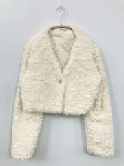 Fashion ファッション ノーカラージャケット M ホワイト