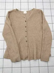 ◇ ⊇ エイチアンドエム H&M ベージュ系リブニットカーディガン レディース Lサイズ E  【1603230001176】
