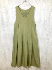 KBF ケービーエフ アーバンリサーチ BIGプリーツジャンパースカート ワンピース sizeOne/カーキ ■■ レディース