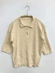 Ada. ポロシャツ アイボリー