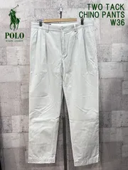 ポロラルフローレン ツータック チノパンツ W36/32 ライトベージュ POLO RALPHLAUREN チノパン CHINO PANTS