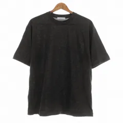 グリーンレーベルリラクシング ユナイテッドアローズ green label relaxing ドライ ウールミックス クル－SS Tシャツ カットソー 半袖 クルーネック 無地 M 茶 ブラウン トップス