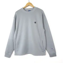 チャンピオン CHAMPION スウェット トレーナー テックウィーブ 3LS クルーネック スウェットシャツ 長袖 XL グレー スポーツウエア 美品
