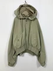 ZARA ザラ フード付き 撥水加工 ラバーフィニッシュ フーデッド ジャケット sizeM/ベージュ ■■レディース