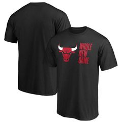 엄브랜디드 맨즈 탑스 티셔츠 Unbranded Mens Fanatics Branded Black Chicago Bulls Whole New Game Team TShir