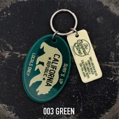 【USA DESIGN】ビンテージ レトロ アメカジ サーフ カリフォルニア ハワイ アメリカン アメカジ アクリル キーホルダー  ; USAK-003GR