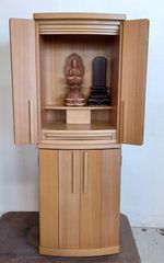 高さ37cm 美品！木製八角厨子 観音開き 仏壇仏具 仏像 - メルカリ