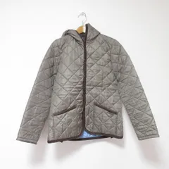 美品 LAVENHAM ラベンハム フーディー キルティングジャケット 36 ベージュ レディース 古着 中古 USEDのサムネイル
