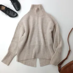 AER ADAM ET ROPE アダムエロペ タートルネックニットプルオーバー ウール アルパカ (91K＋0381)26F