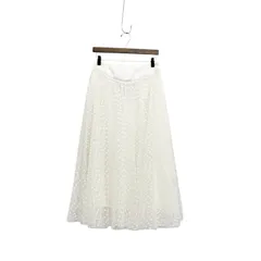 未使用品 BORDERS at BALCONY ボーダーズアットバルコニー TULLE DOTS SKIRT チュールドットスカート ホワイト 38 BD2311-3H-42のサムネイル