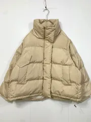 新品 ap retro アプレトロ BIGスタンドパディングブルゾン 2way ダウンベスト sizeF/ベージュ ◆■レディース