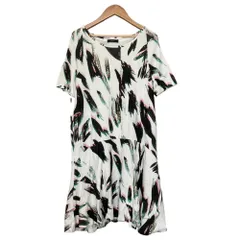 良品 Paul Smith ポールスミス ブラック プリントワンピース M マルチカラー レディース 古着 中古 USED