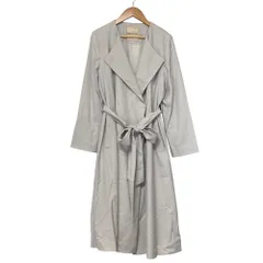 美品 Apuweiser-riche アプワイザーリッシェ バックプリーツ スプリングコート サイズ2 グレー レディース 古着 中古 USED