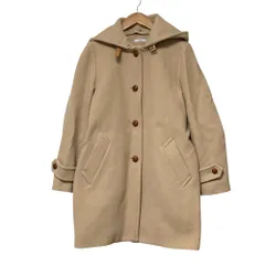良品 IENA イエナ フード付き クルミボタン メルトンコート サイズ38 ベージュ レディース 古着 中古 USED