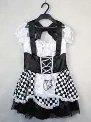 コスプレ衣装 汎用衣装／アリス風白黒ワンピース（Mサイズ）